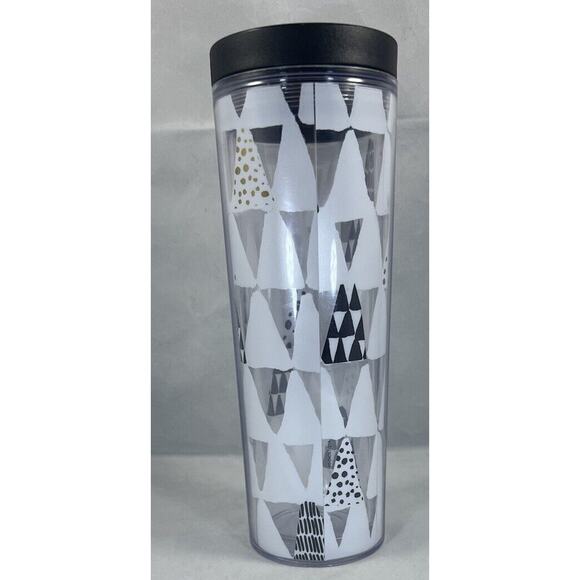 Starbucks 2013 16 oz Insulated Tumbler Christmas Holiday Trees Coffee Tea Cup - Picture 2 of 12